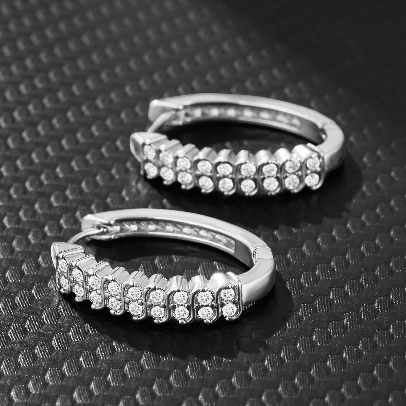 Oorbellen Dames Diamant | Zilver | Compleet RVS