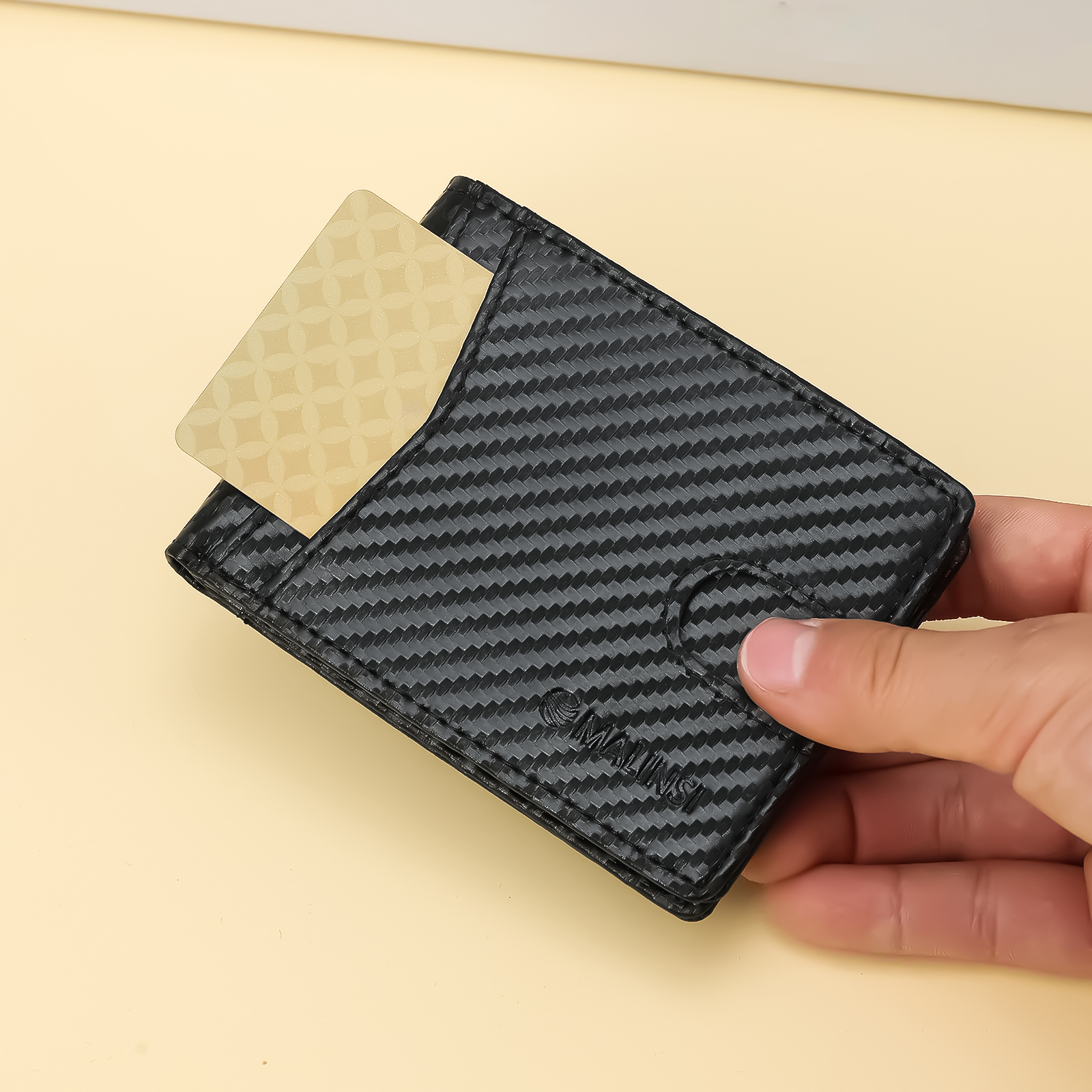 Portemonnee Heren | Zwart Carbon