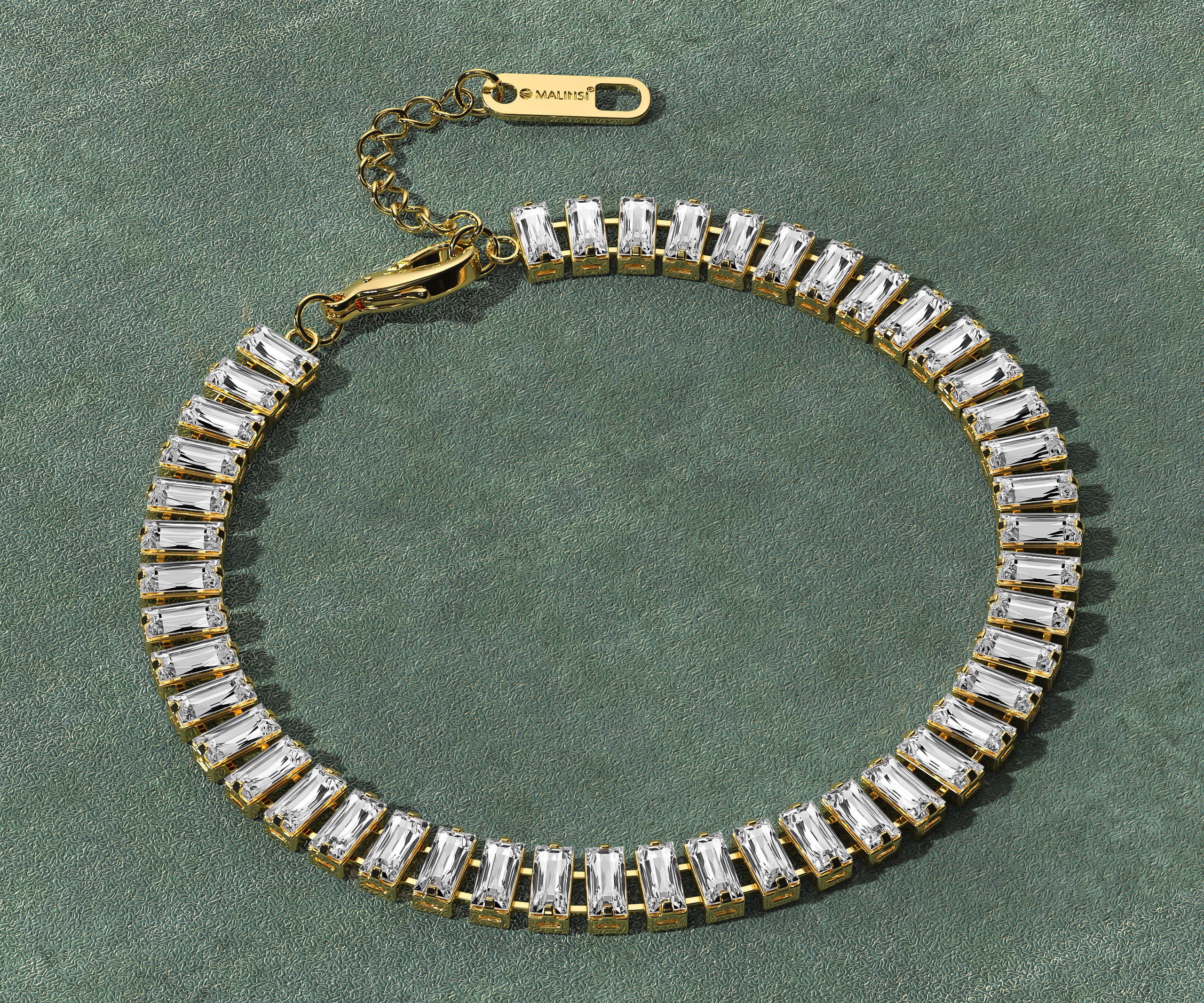 Armband Dames | Zirkonia Steentjes | Goud