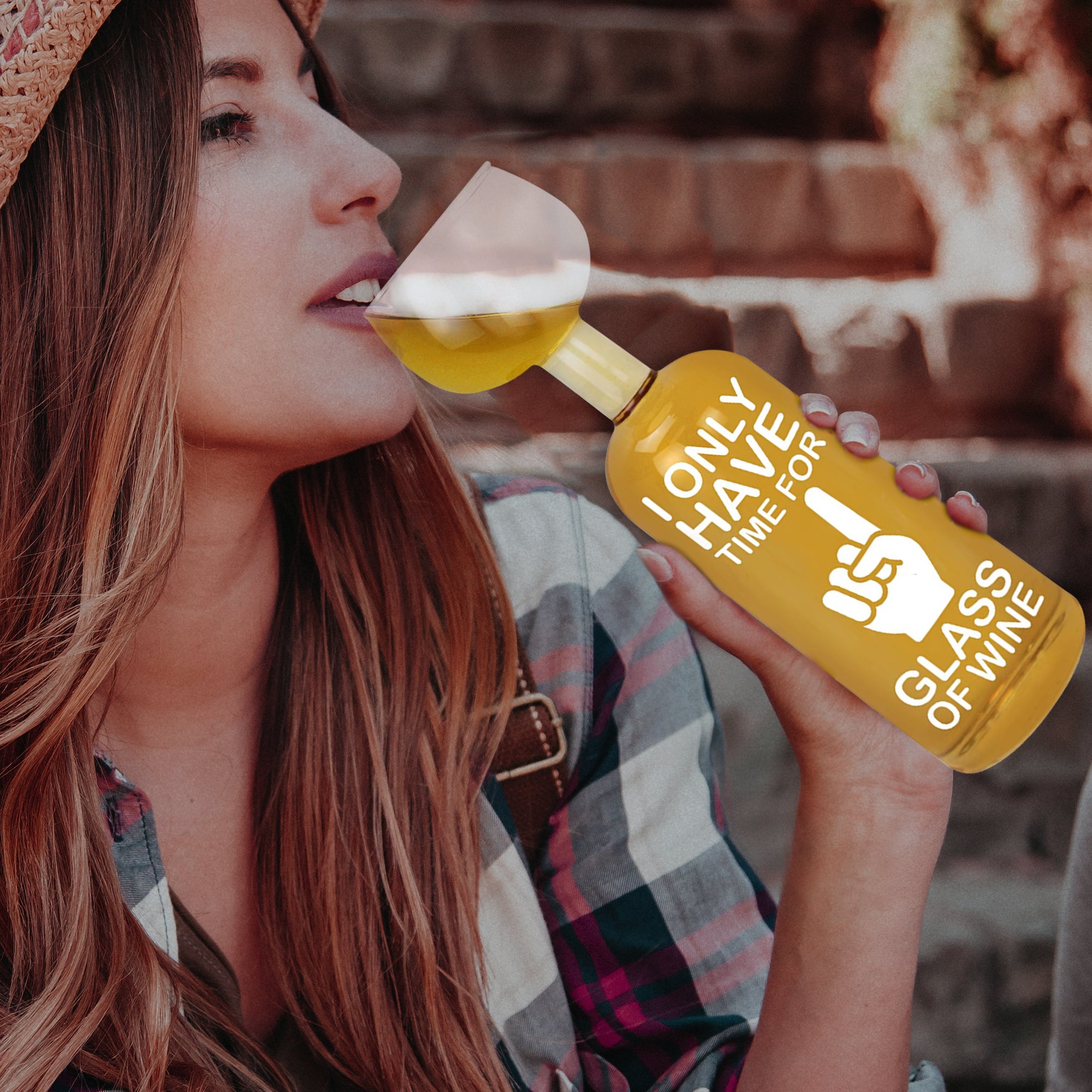 Wijnfles-glas | Only One Glass | 750ml