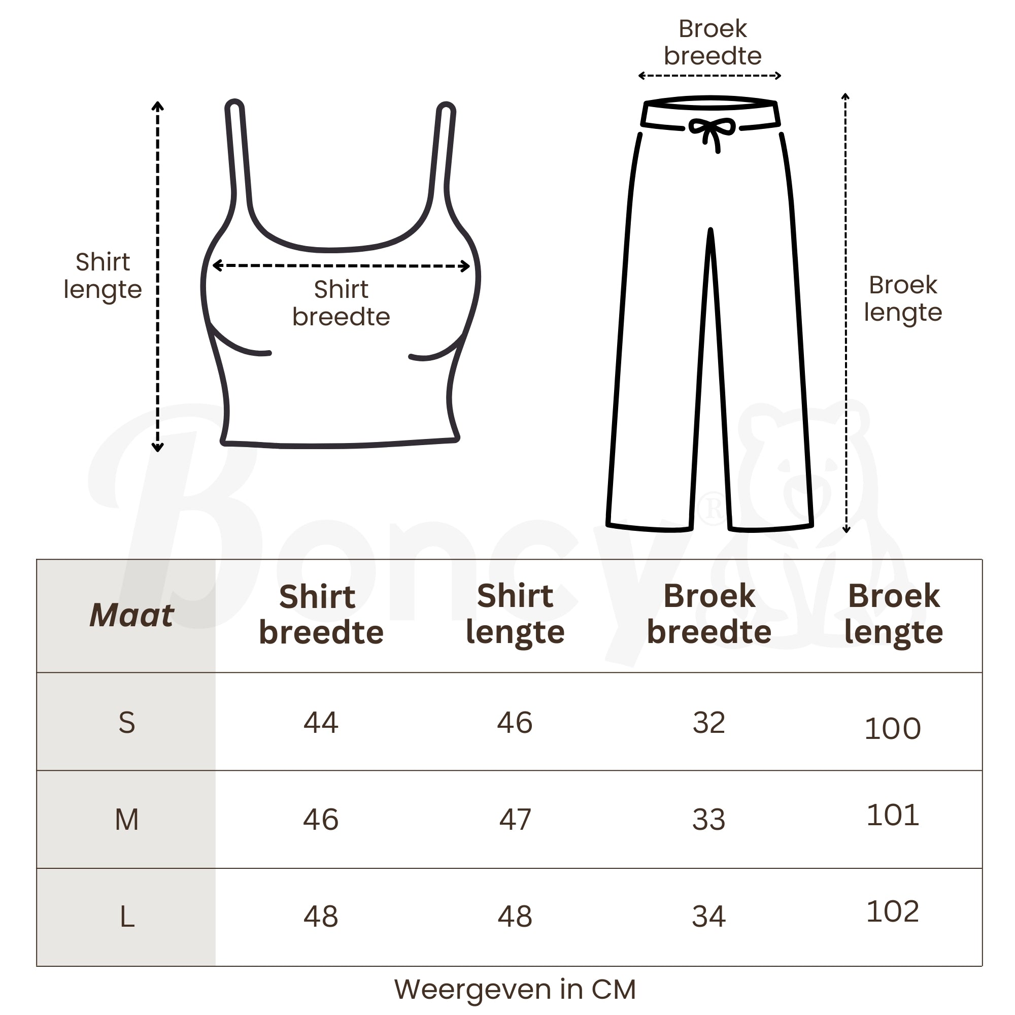 Pyjama Set Dames | Satijn | Love & Hartjes