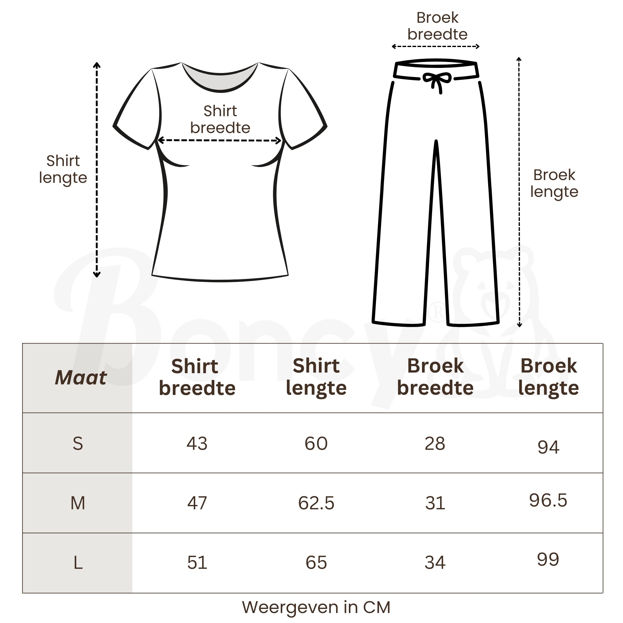 Pyjama Set Dames | Loungewear V-Top | Rood