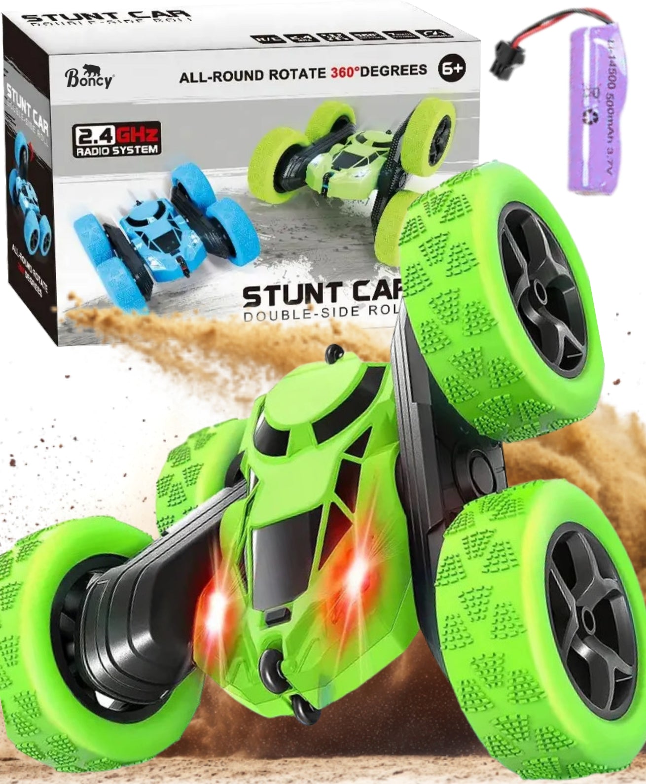 Bestuurbare Stunt Auto | Groen