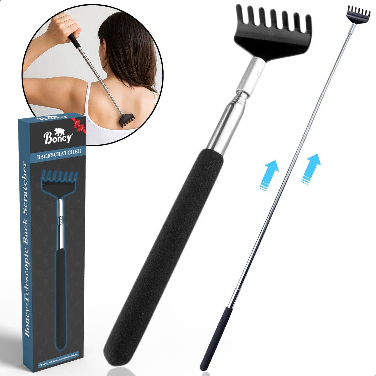 Boncy® Rugkrabber Uitschuifbaar
