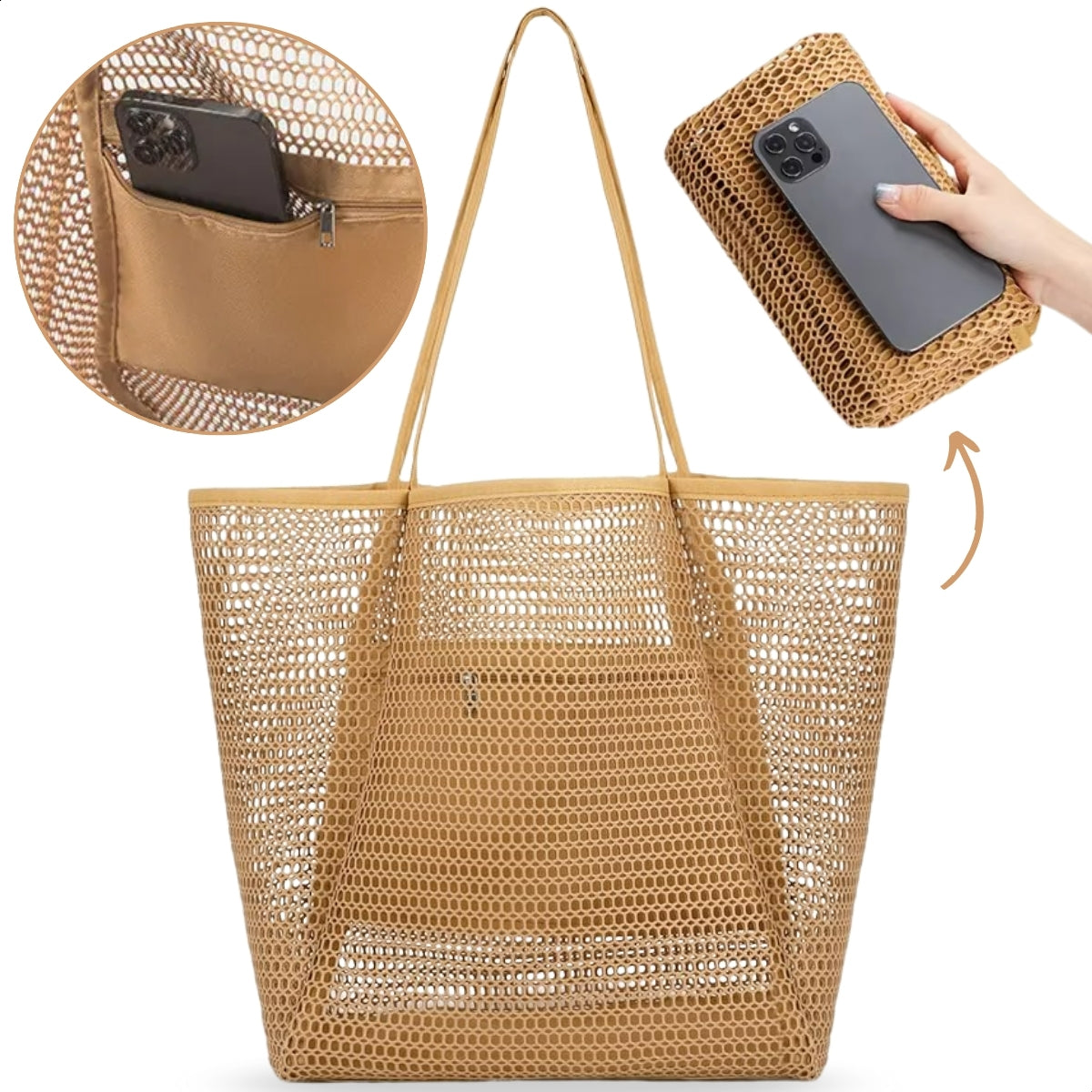 Boncy® Strandtas met Ritssluiting