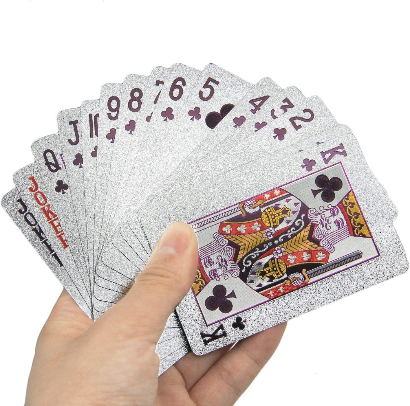 Luxe Speelkaarten | Zilver | 100% Waterdicht