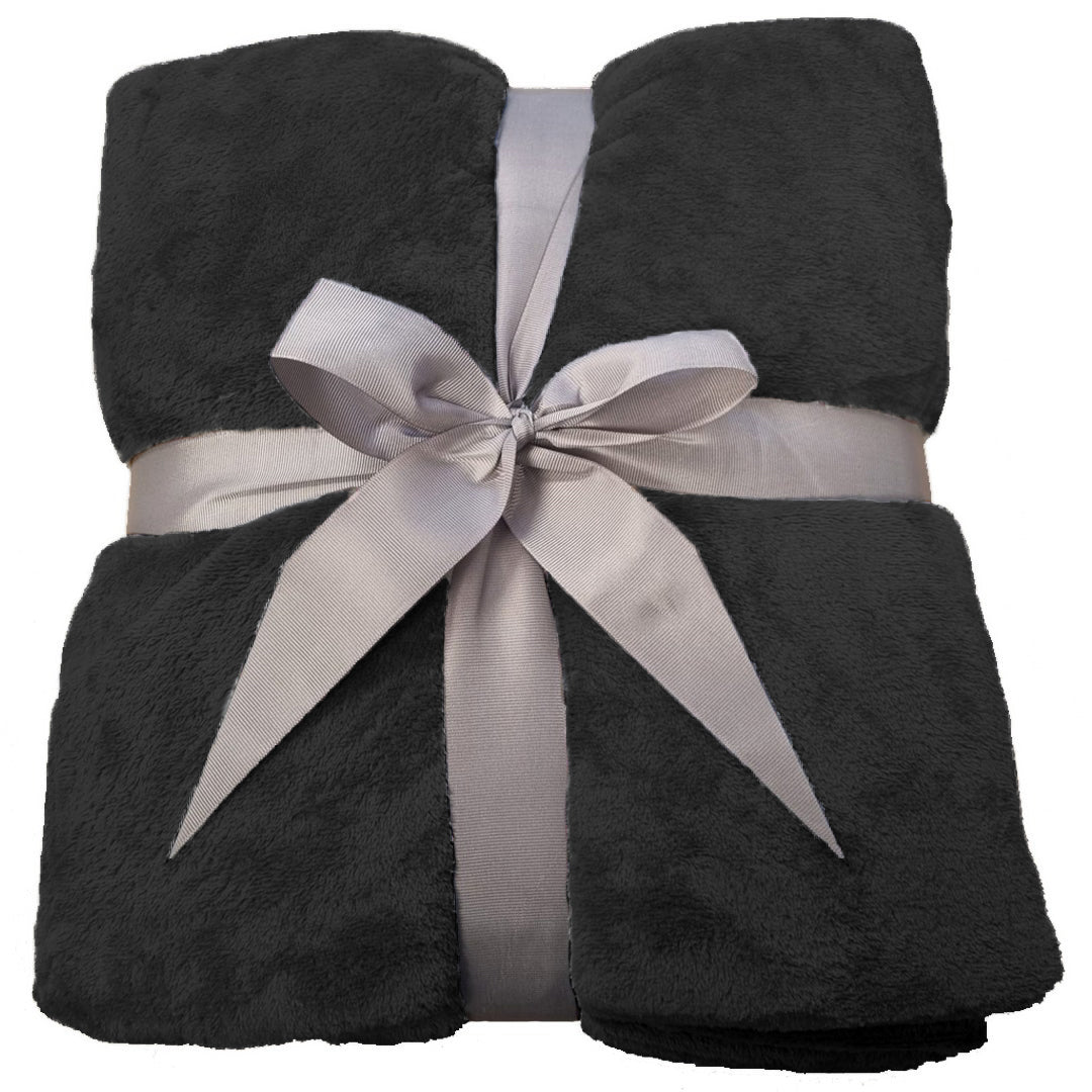 Zachte Fleece Deken | Zwart Plaid