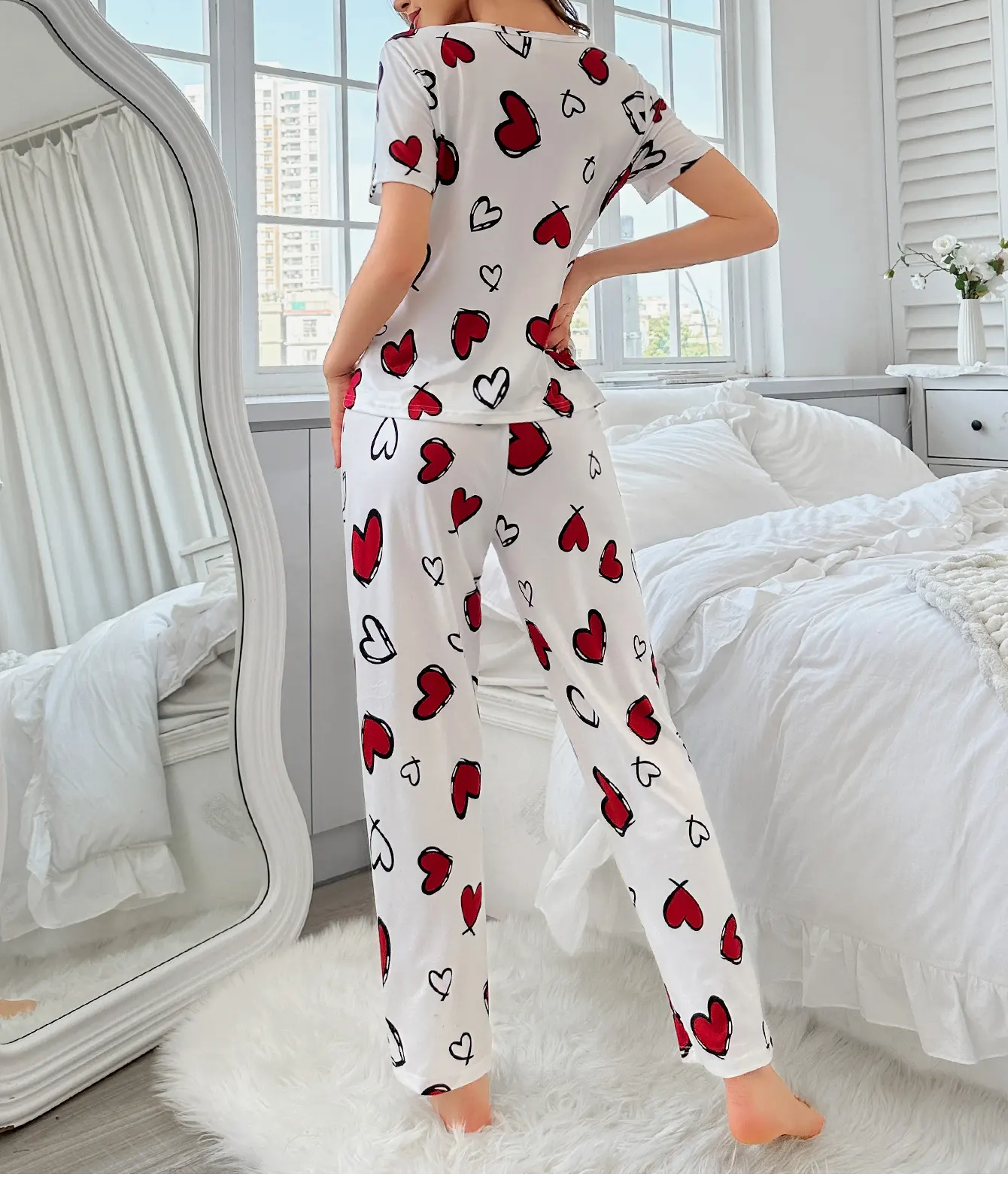 Pyjama Set Dames | Hartjes