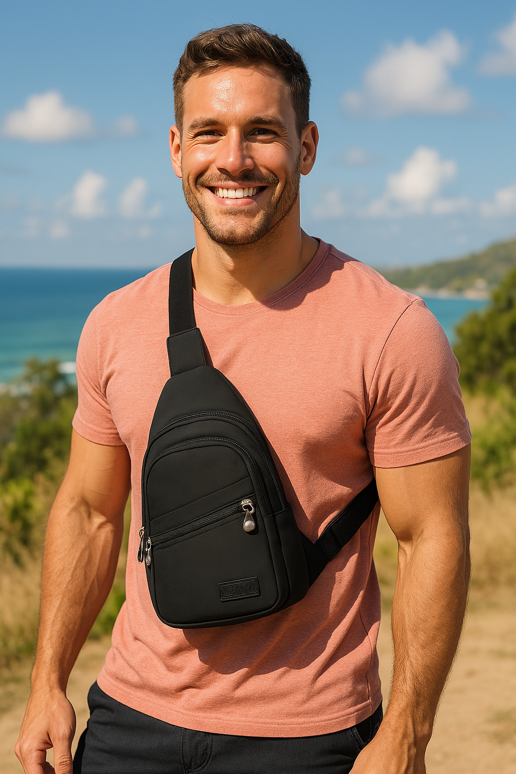 Boncy® Crossbody Schoudertas | Zwart