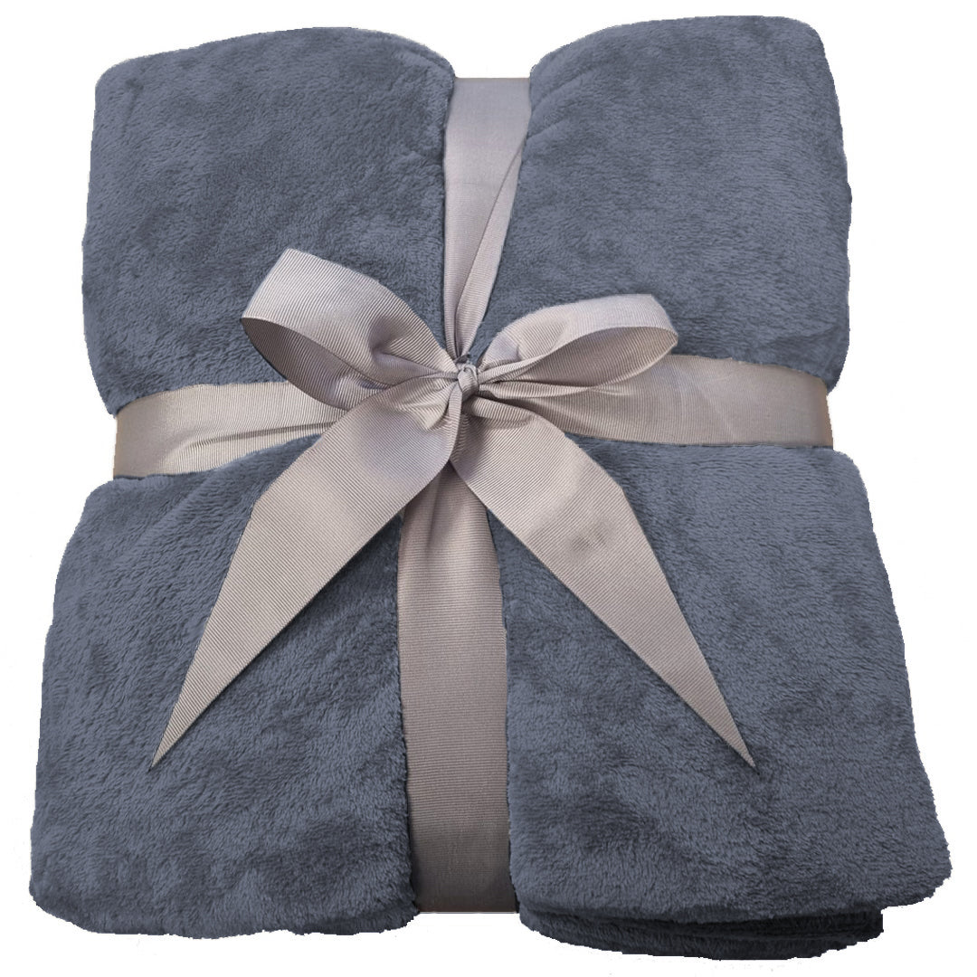 Zachte Fleece Deken | Donker-Grijs Plaid