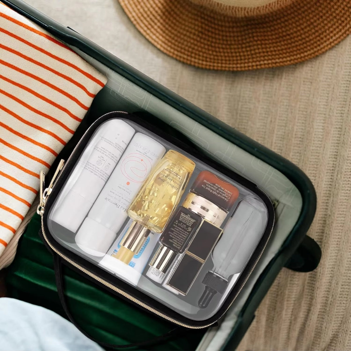 Doorzichtige Toilettas Set