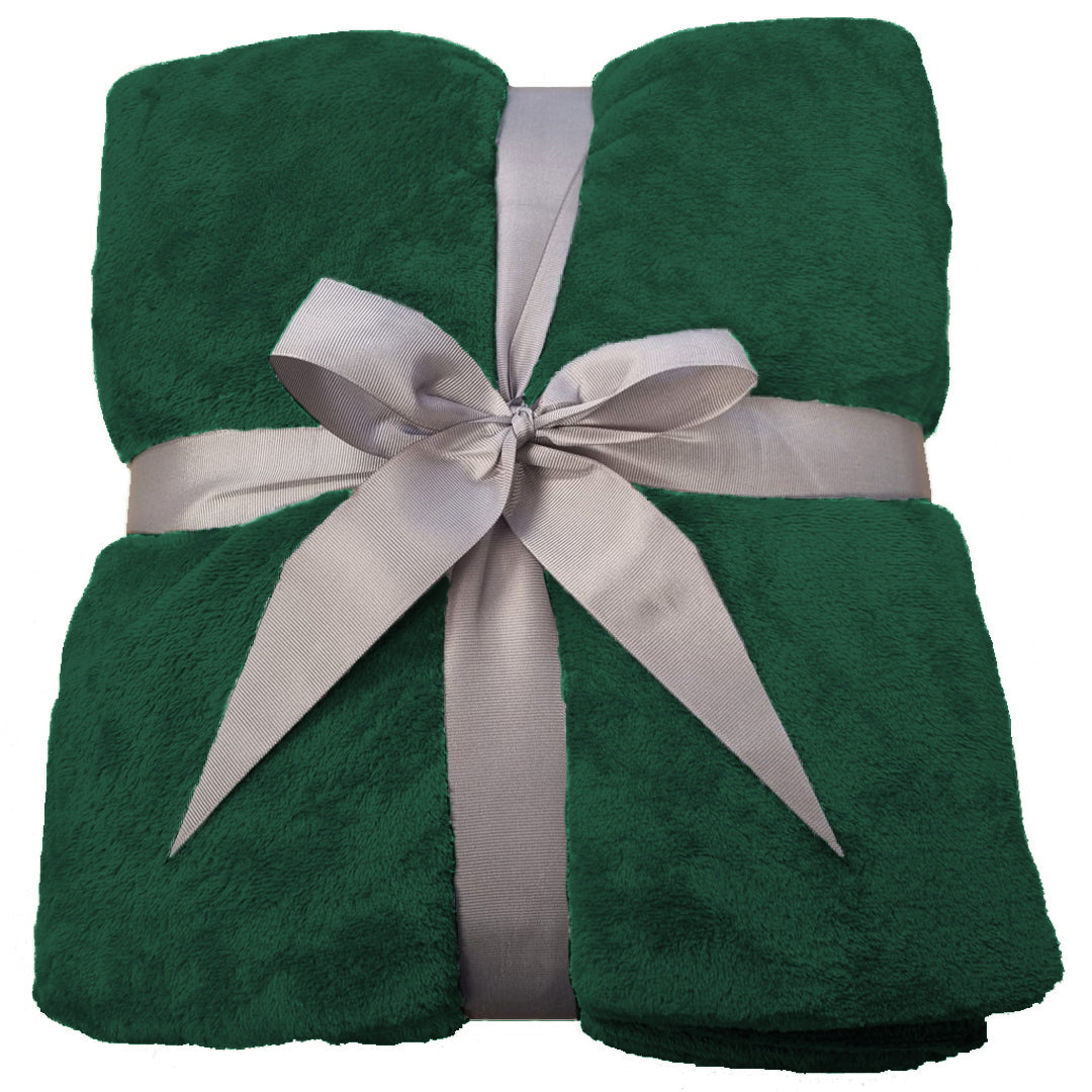 Zachte Fleece Deken | Donker Groen Plaid