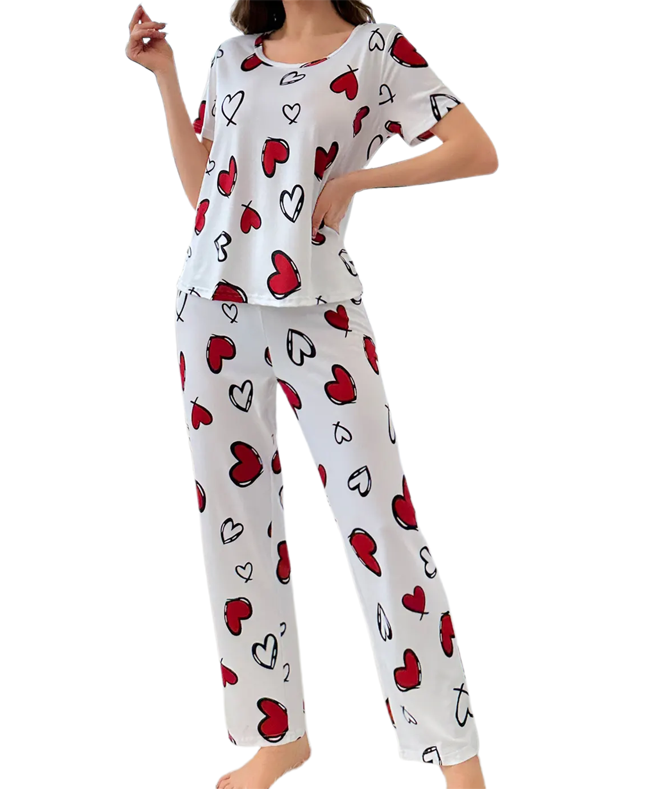 Pyjama Set Dames | Hartjes