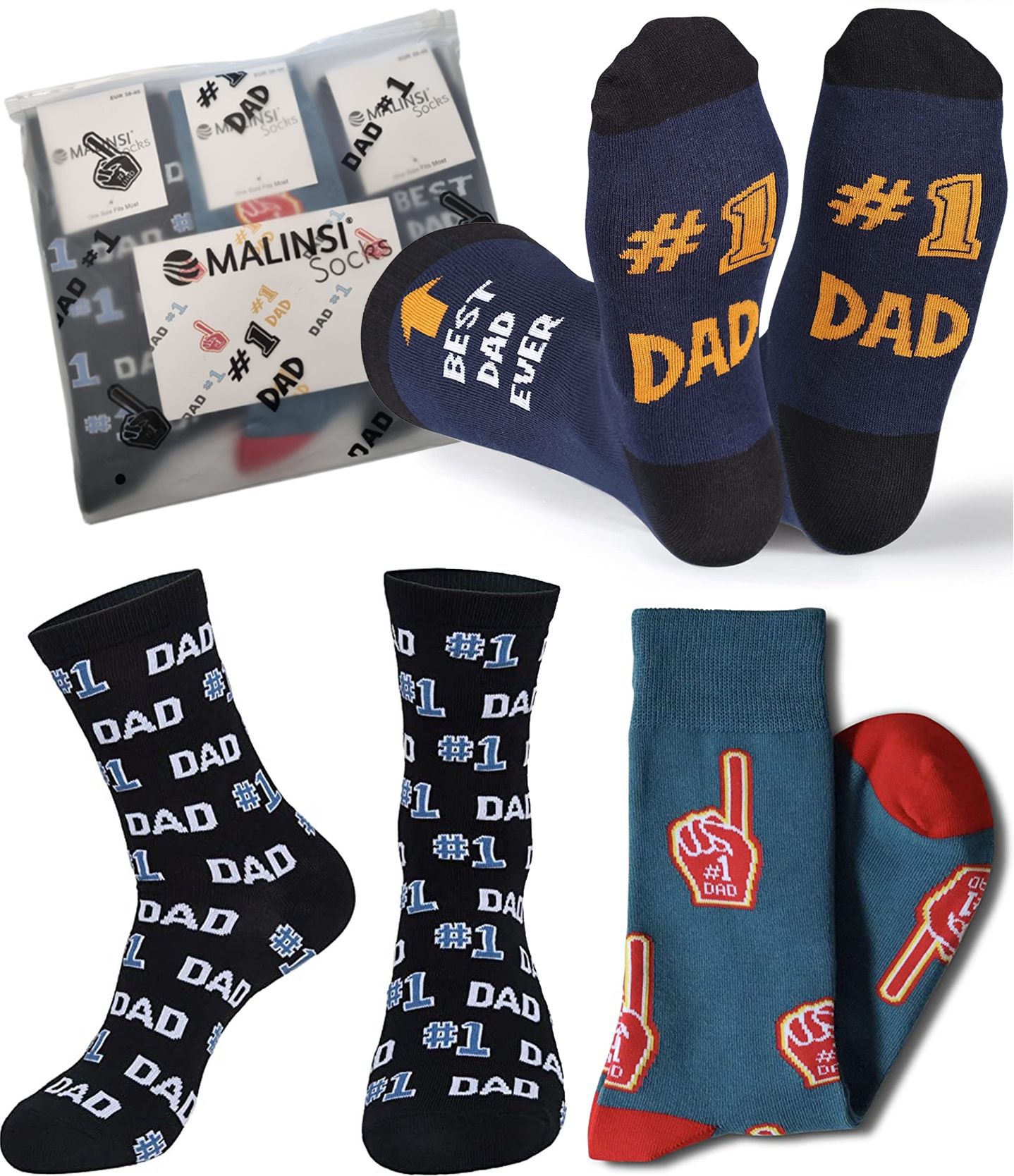 Sokken voor Vader | Nr1 Vader 3-Pack