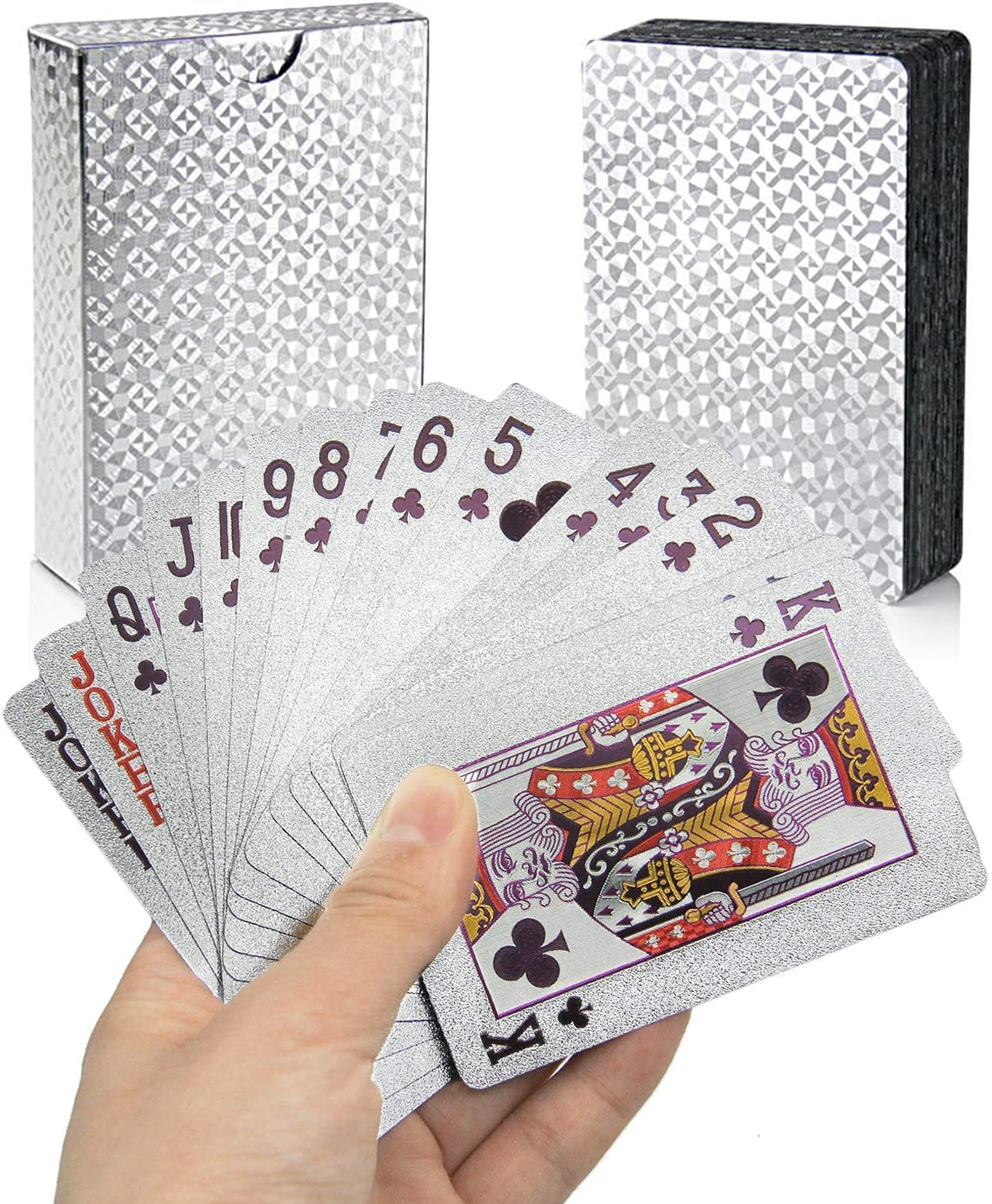 Luxe Speelkaarten | Zilver | 100% Waterdicht