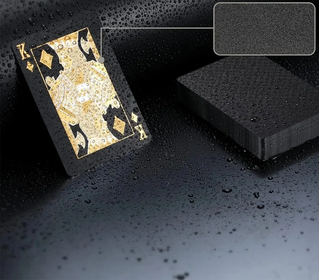 Luxe Speelkaarten | Zwart | 100% Waterdicht