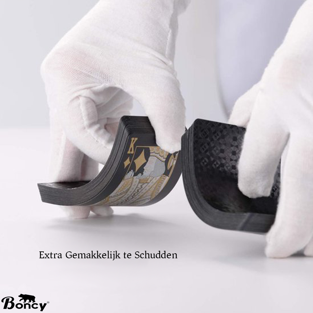 Luxe Speelkaarten | Zwart | 100% Waterdicht