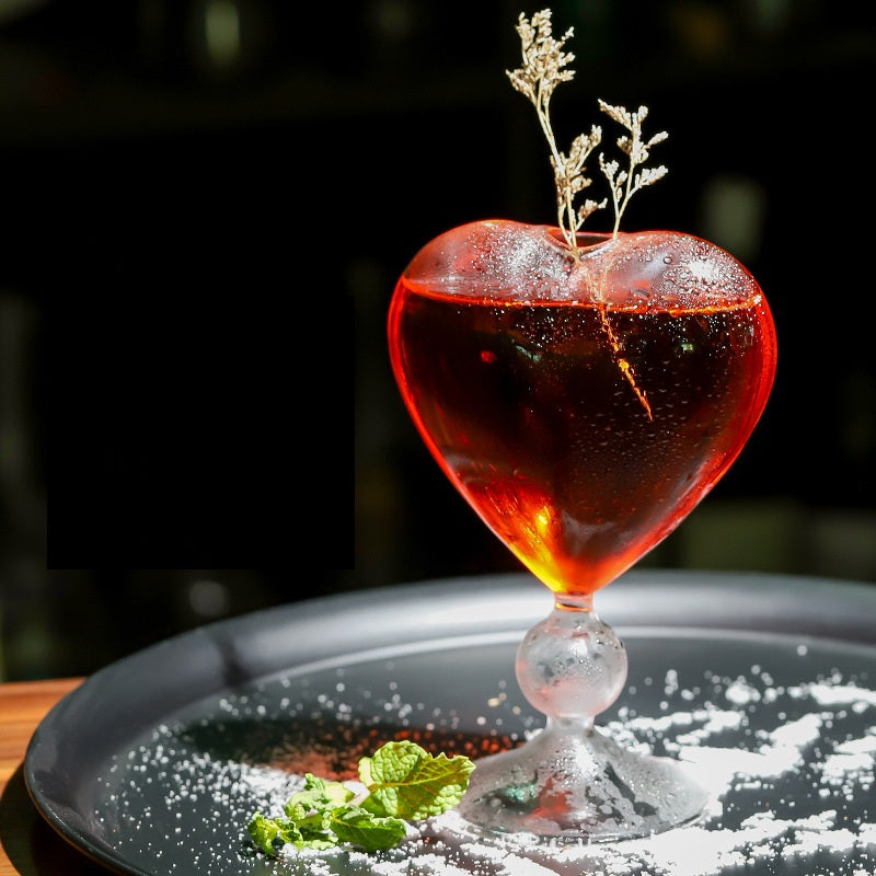 Cocktail glas in hartvorm | Cadeauplek