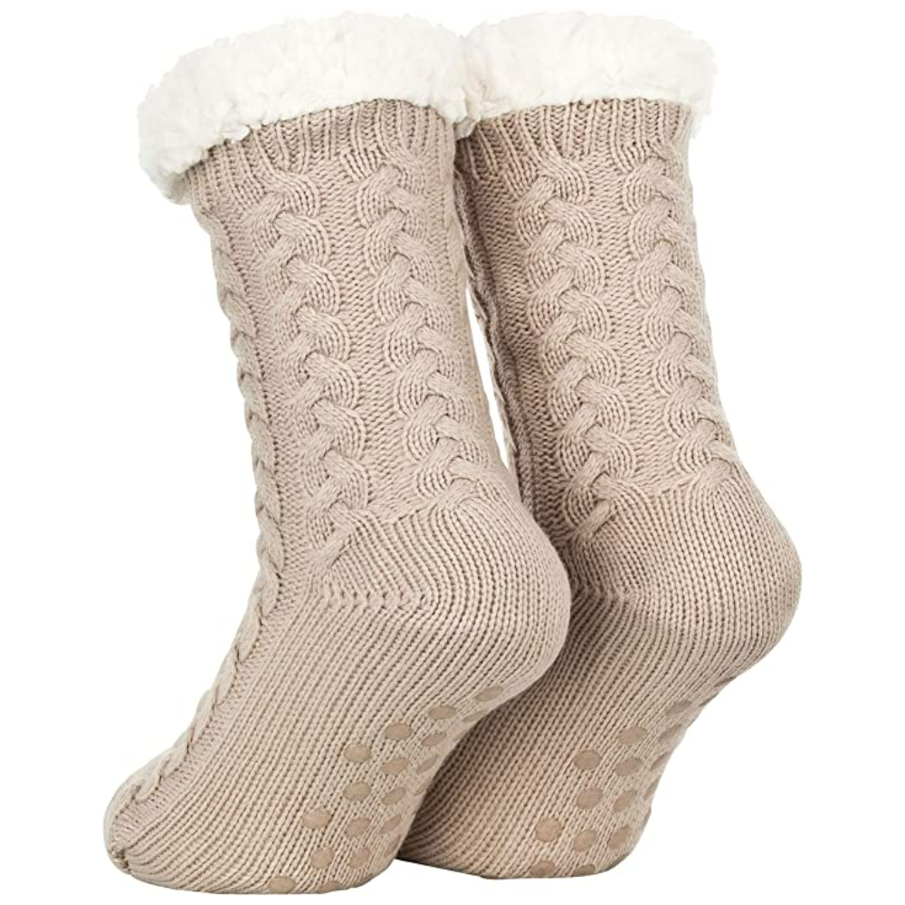 Fluffy Huissokken | Beige