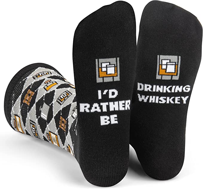 Grappige Sokken | I'd Rather Be | Whiskey