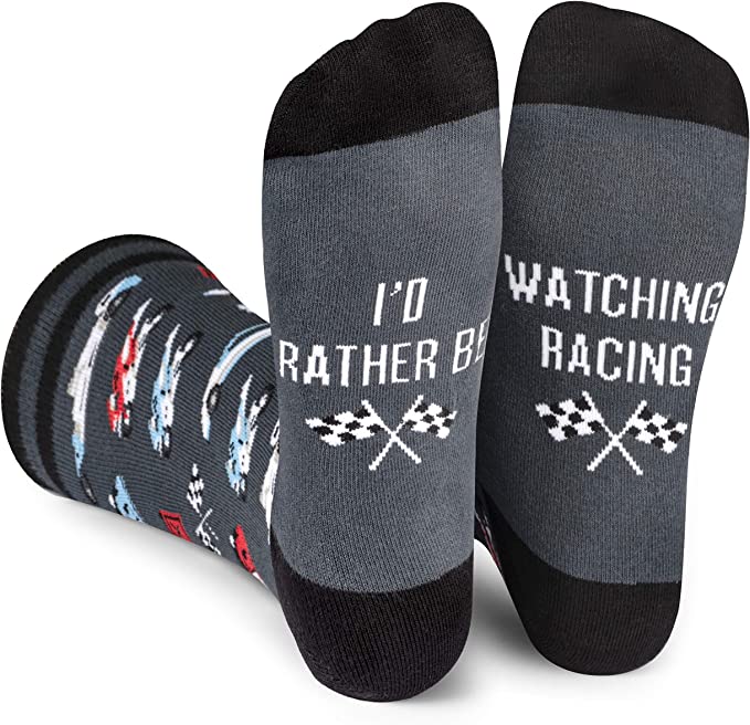 Grappige Sokken | I'd Rather Be | Racing