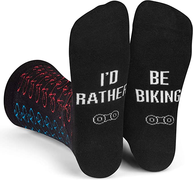 Grappige Sokken | I'd Rather Be | Biking