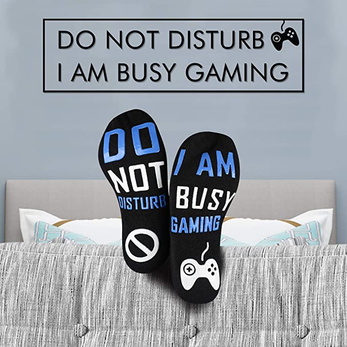 Grappige Sokken | Do not disturb, i am busy gaming