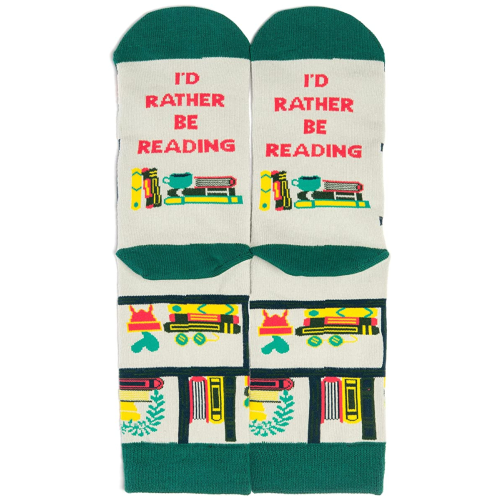 Grappige Sokken | I'd Rather Be | Reading