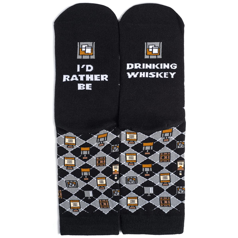 Grappige Sokken | I'd Rather Be | Whiskey