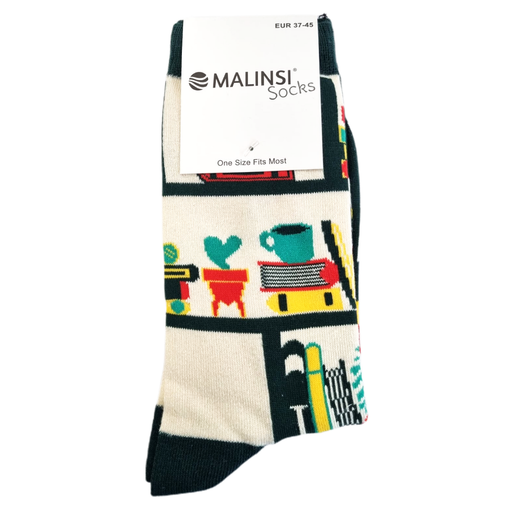 Grappige Sokken | I'd Rather Be | Reading