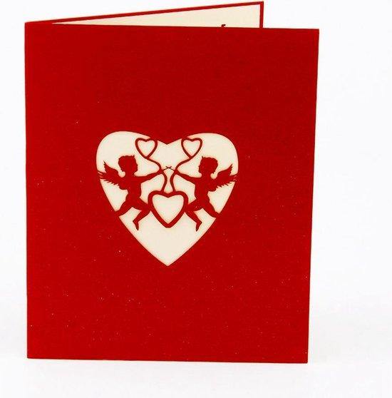 3D Pop-up Wenskaart Cupido Voorkant | Cadeauplek