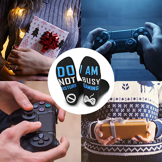 Grappige Sokken | Do not disturb, i am busy gaming