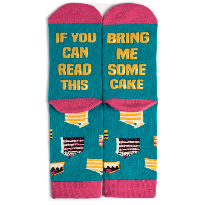 If you can read this, bring me some cake | Sokken
