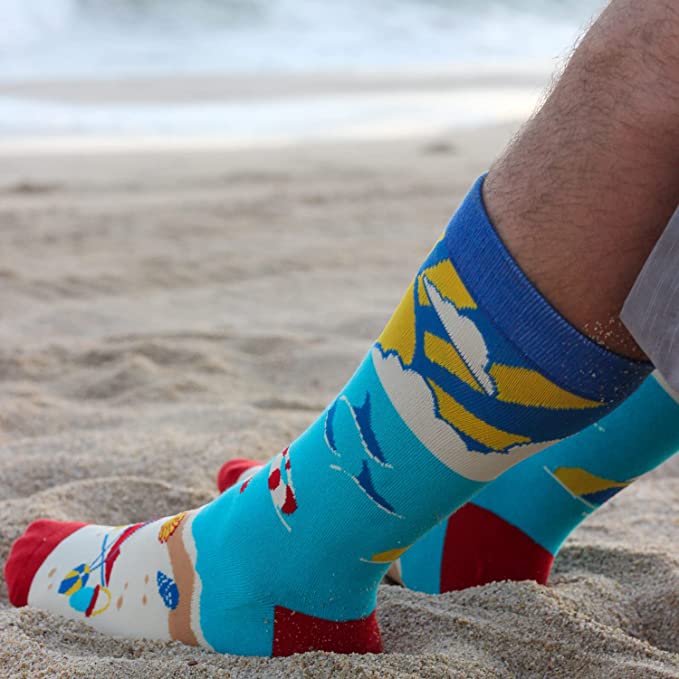 Grappige Sokken | I'd Rather Be | Beach