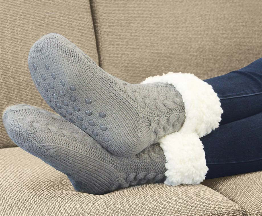 Fluffy Huissokken | Zwart