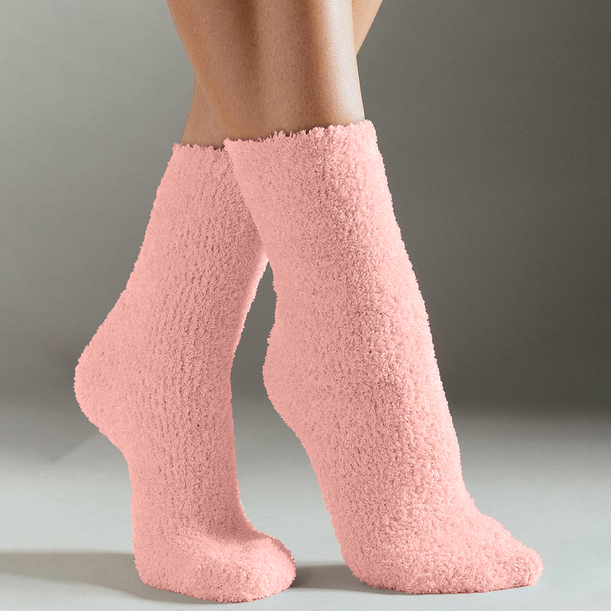 Fluffy Sokken | Abrikoos 2-Pack