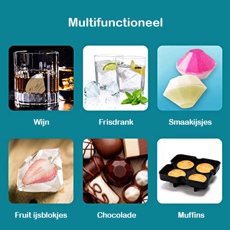 Diamant-Vormige IJsblokjes Maker | Cadeauplek.nl