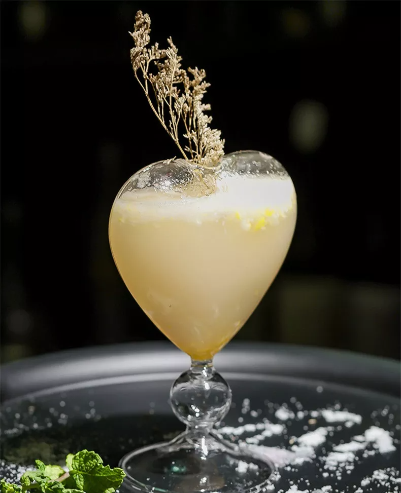 Cocktail glas in hartvorm | Cadeauplek