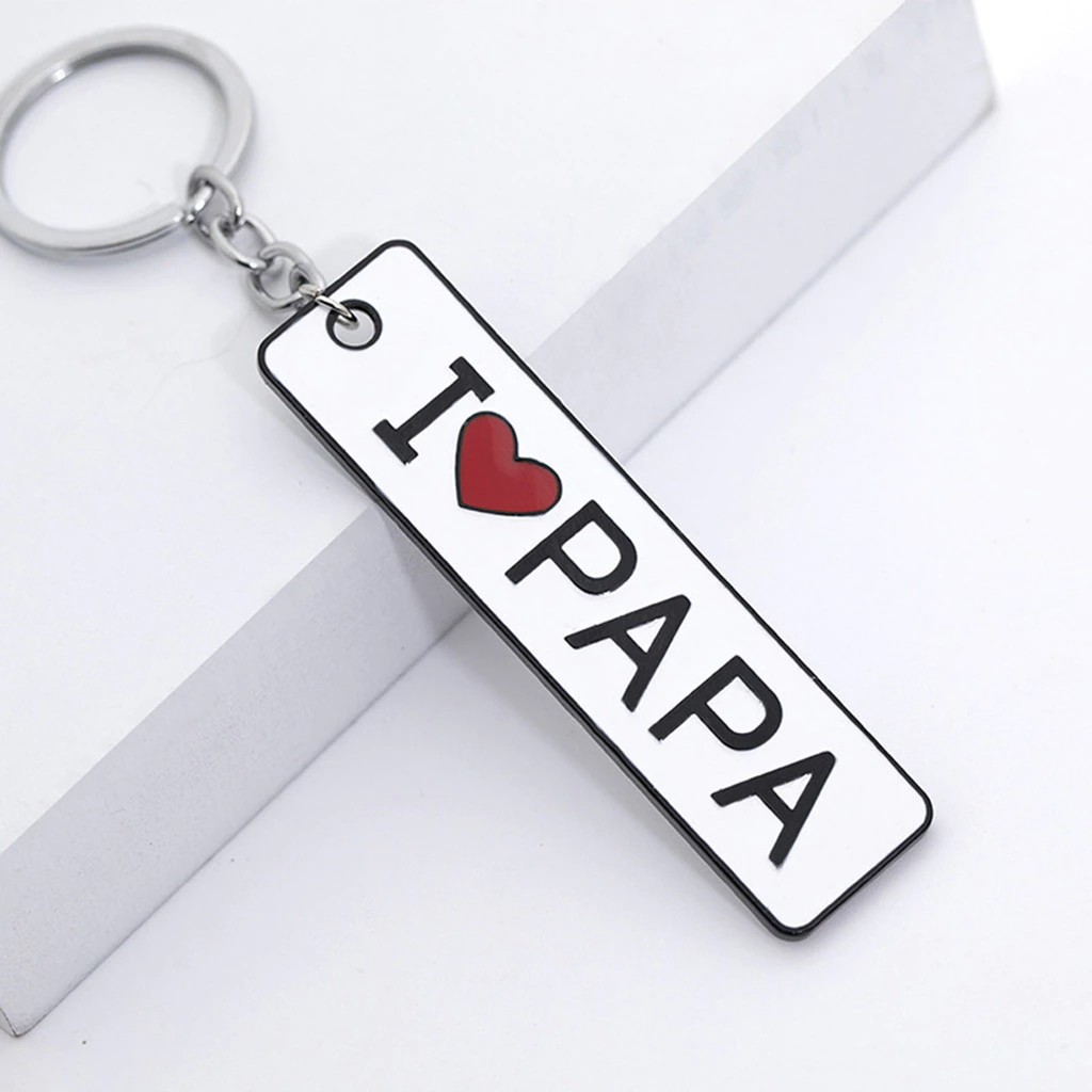 Sleutelhanger Vader, i love papa, wit| cadeauplek