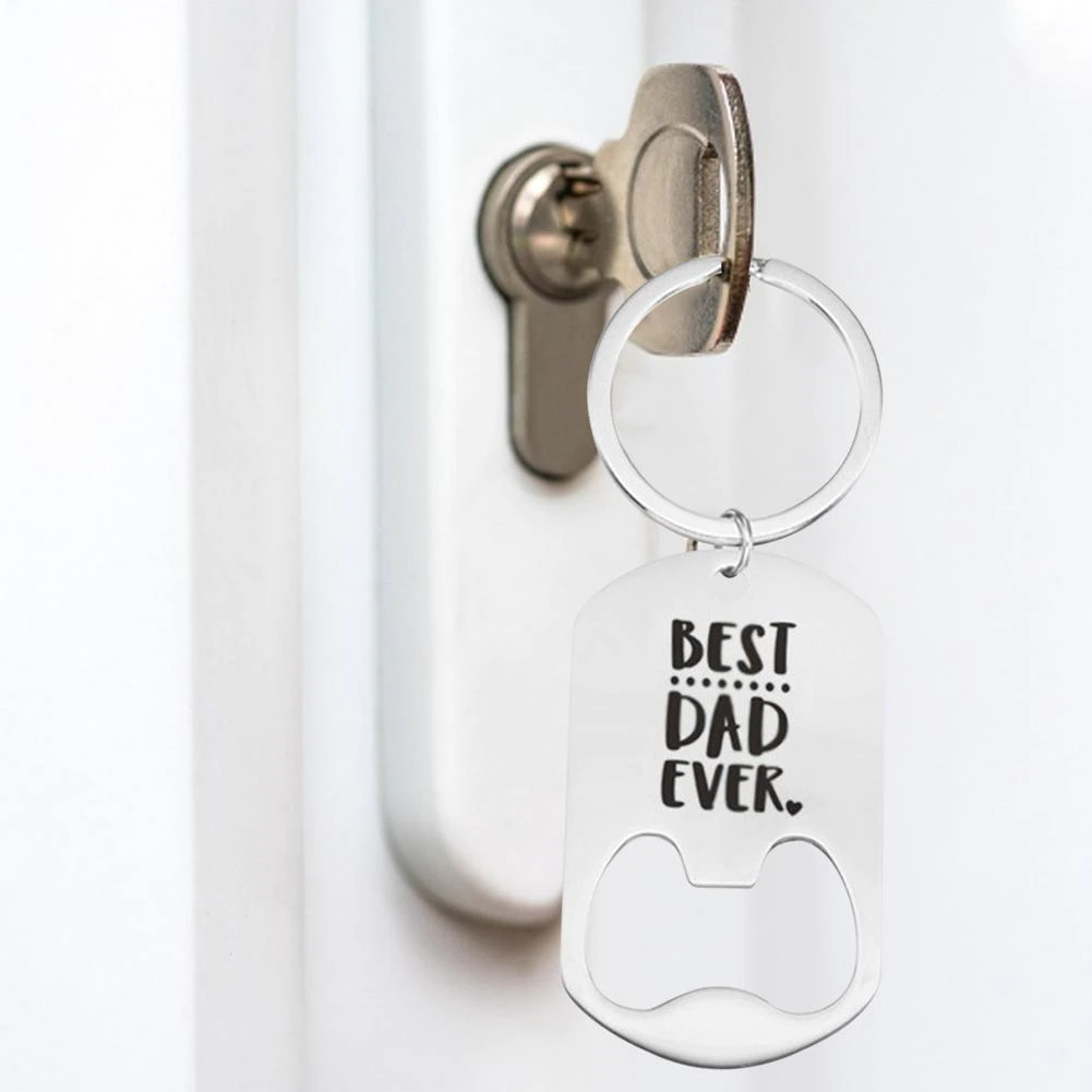 Sleutelhanger & bieropener voor vader, Best Dad Ever | Cadeauplek