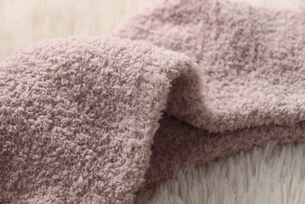 Fluffy sokken beige details | cadeauplek