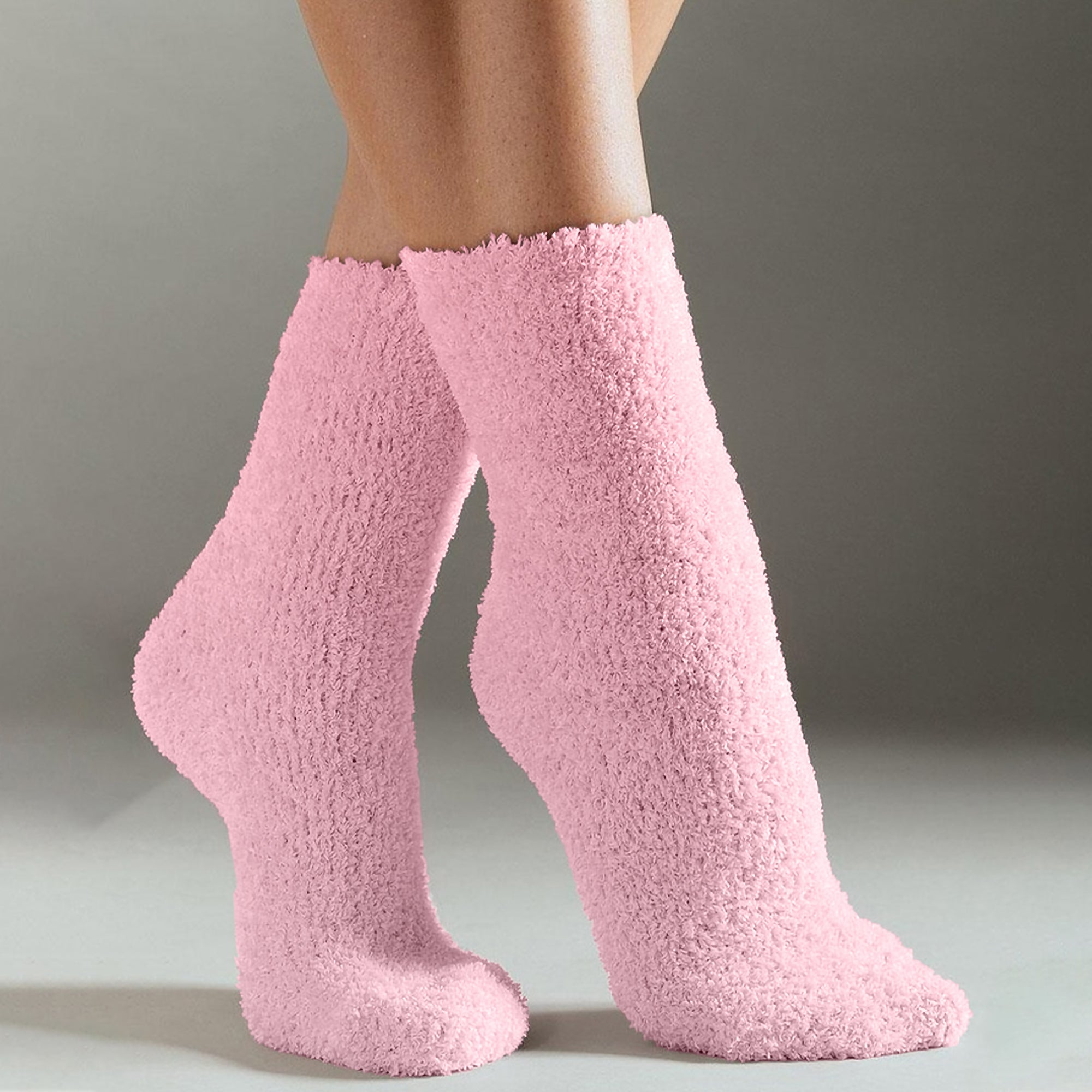 Fluffy Sokken | Licht Roze 2-Pack