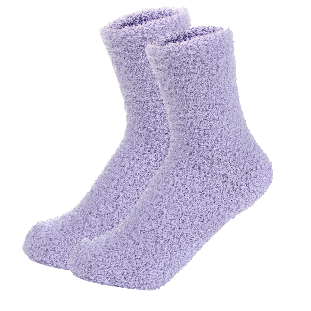 Fluffy sokken paars | cadeauplek