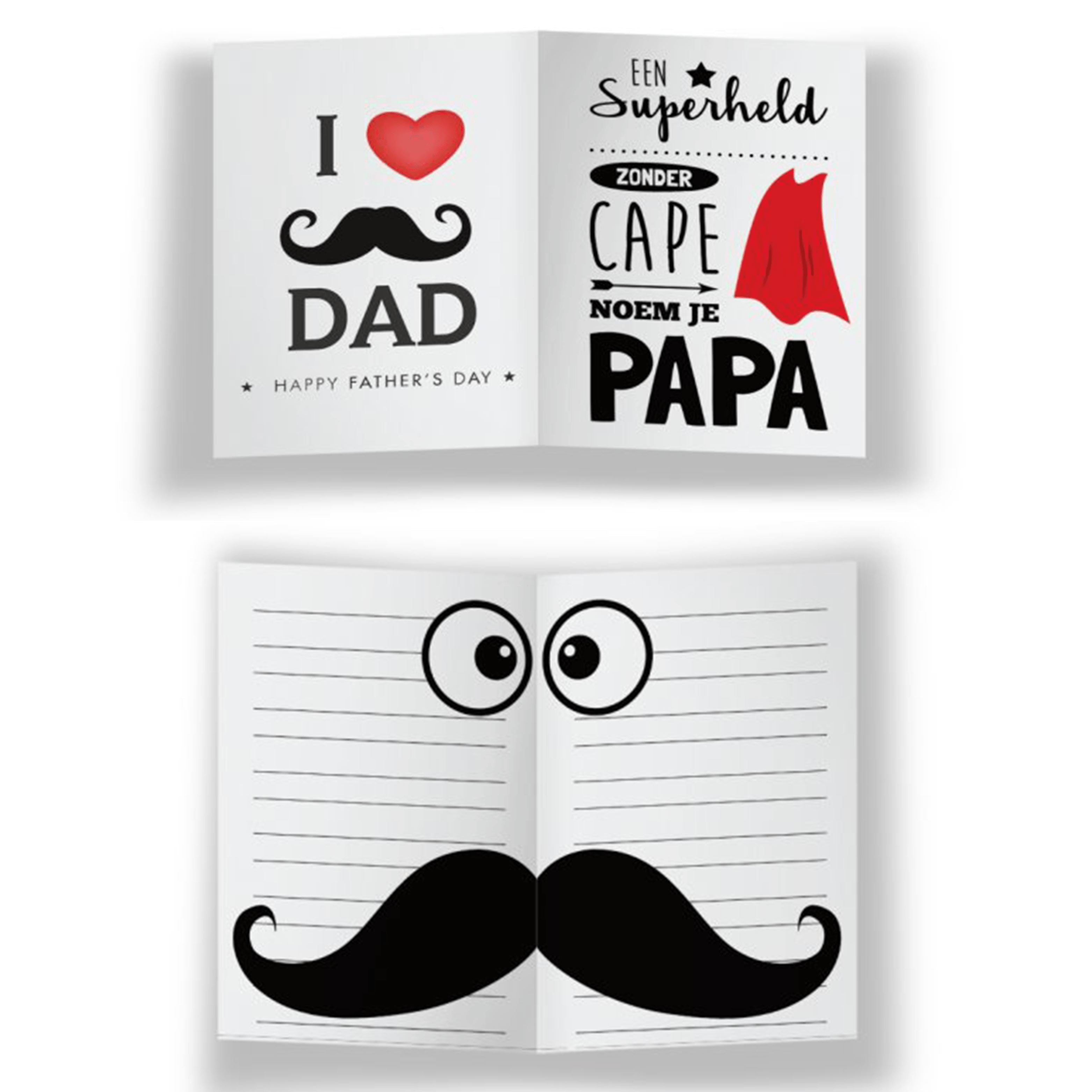 Vaderdag Wenskaart Cadeauplek I love Dad