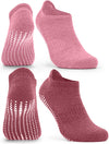 Antislip sokken | 2-Pack Laag | Roze/Rood