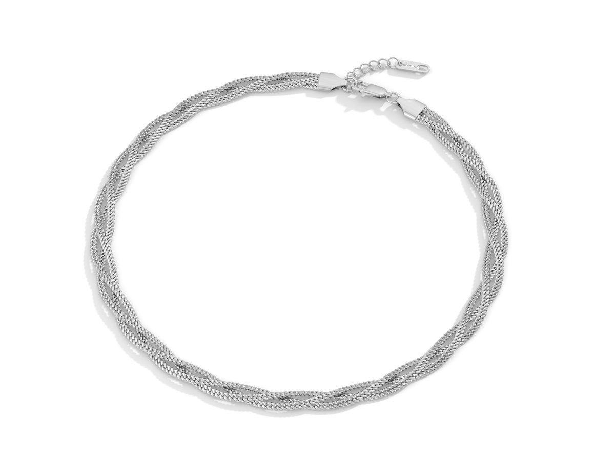 Malinsi® Ketting Dames | Triplet Chain | Zilver
