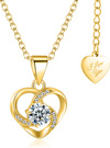 Ketting Dames | Spiraal Hart | Goud 18K plated RVS