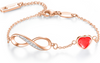 Armband Dames InfiLove | Rose Goud RVS | Zirkonia