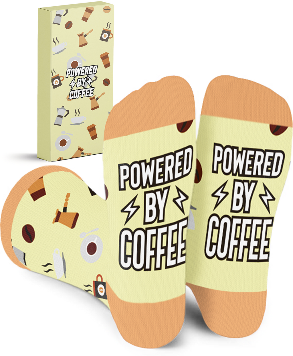 Malinsi® Sokken Heren - Sokken Vrouwen Koffie - Grappige Huissokken 36 t/m 46 - Vaderdag Happy Cadeau Mannen - Vader Papa Socks - Geschenkset voor Man - Moederdag Happy Cadeau voor Vrouw