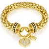 Armband Dames | Popcorn Schakel | Goud 18K Plating